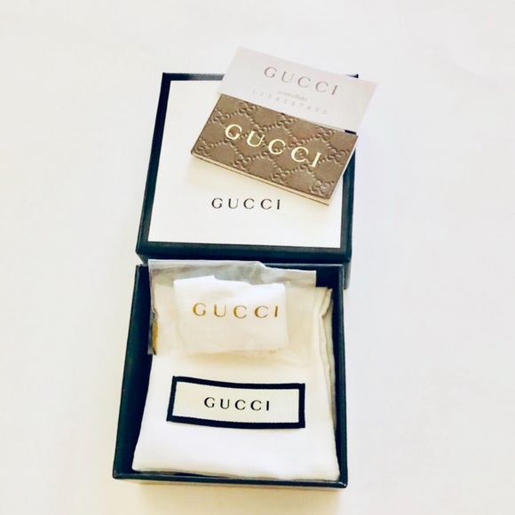 New Authentic GUCCI "Grande" Knot Sterling Ring - Picture 8 of 8